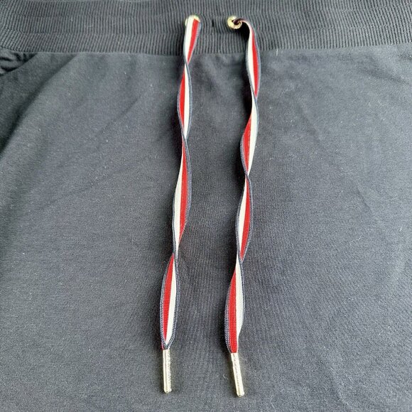 Tommy Hilfiger Midi Skirt Size XL Red White Blue Side Stripe Knit Elastic Waist - Picture 5 of 15